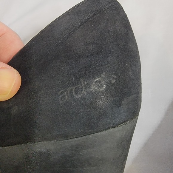 Arche France Slip On Wedge Black Nubuck Shoes Pumps Size 9.5‎ US 40 EU Comfort - Picture 13 of 16